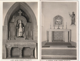 FALMOUTH - ST MARYS CHURCH INTERIOR. 2 CARDS - Falmouth