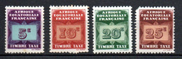 Col33 Colonie AEF Afrique  Taxe  N° 1 à 4 Neuf X MH  Cote : 2,00€ - Ongebruikt