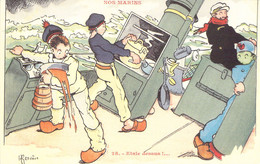 HUMOUR - Illustration - Nos Marins - 28 - Etale Dessus !  - Carte Postale Ancienne - Humour