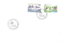 Iceland:FDC, Waterfall, Mountains, 1983 - FDC