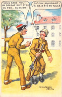 MILITARIAT - Humoristique - Illustration CHAPERON JEAN - Vous êtes Mou ! - Carte Postale Ancienne - Humour