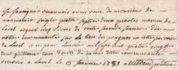 1781 - Quittance Signée Par Un Prêtre De Laval - Règne De Louis XVI - ... - 1799