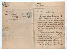 TB 4023 - 1853 - Lettre Du Ministère De La Marine Et Des Colonies à PARIS Pour Mr WORMS à PARIS - 1849-1876: Période Classique