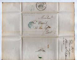 TB 4024 - 1853 - Lettre Du Ministère De La Marine Et Des Colonies à PARIS Pour Mr WORMS à PARIS - 1849-1876: Classic Period