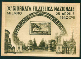 CLT081 - X GIORNATA FILATELICA NAZIONALE - MILANO 23 APRILE 1940 FDC - Bourses & Salons De Collections