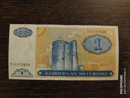 1 Manat Azerbaijan UNC - Azerbaïjan