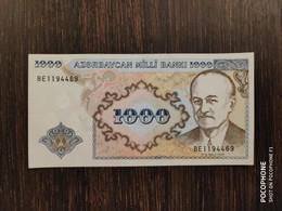 1993 Azerbaijan 1000 Manat UNC - Arzerbaiyán