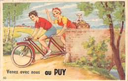 43-LE-PUY- CARTE-A SYSTEME DEPLIANTE- VENEZ AVEC NOUS AU PUY - Le Puy En Velay
