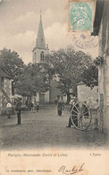 Marigny Marmande * Rue Et Place De L'église * Charron Métier Bois * Villageois - Autres & Non Classés