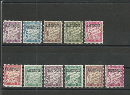 Martinique Scott J12-J25 Yvert Taxe 1-11 (11) * Cote 85,00 $ 1927 - Timbres-taxe