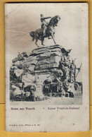 C.P.A. Gruss Am Woerth / Kaiser Friedrich Denkmal - Wörth