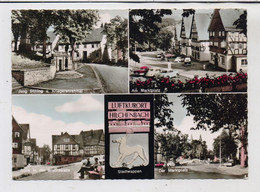 5912 HILCHENBACH, Bruchstrasse, Marktplatz, Krigerehrenmal, Stadtwappen.... Anfang 60er Jahre - Hilchenbach