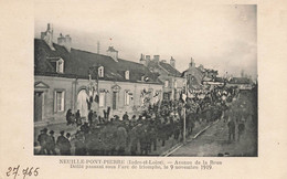 Neuillé Pont Pierre * Avenue De La Roue * Défilé Passant Sous L'arc De Triomphe , 9 Novembre 1919 * Fête Locale - Neuillé-Pont-Pierre