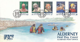 FDC ALDERNEY 116-120 - Diving