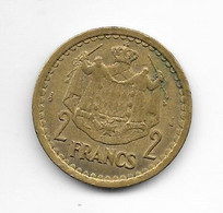 MONACO - 2 FRANCS - LOUIS II - Sans Date (1945) - 1922-1949 Louis II