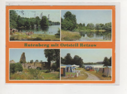 Antike Postkarte -  RUTENBERG MIT ORTSTEIL RETZOW IN BRANDENBURG KREIS TEMPLIN DDR 1986 - Templin