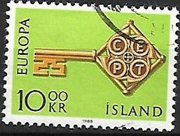 ISLANDE:  EUROPA   N°373  Année:1968 - Usados