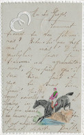 Hippisme * CPA Illustrateur Gaufrée Embossed 1906 * Jockey Hippique Saut Course Cheval * Art Nouveau Jugendstil - Hippisme