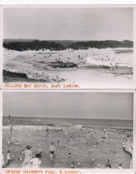 East London 2 Cards Real Photo Fullers Bay Beach And Orient Swimming Pool - Afrique Du Sud