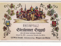 3 ETIQUETTES  Neuves   DES VINS DU RHIN ,,,  Annees 80/85 THEME  CHATEAU    TBE - Castles