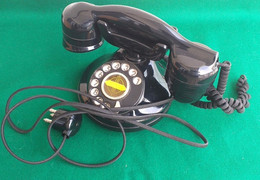 Telefono Vintage A Disco Marca Telcer - Telefonia