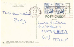 CARTOLINA PER ITALIA NIAGARA FALLS - Lettres & Documents