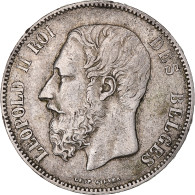 Monnaie, Belgique, Leopold II, 5 Francs, 5 Frank, 1873, TTB+, Argent, KM:24 - 5 Francs