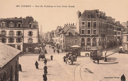 Lorient * La Rue Du Morbihan Et Rue Victor Massé * Tram Tramway * Grande épicerie Nouvelle - Lorient