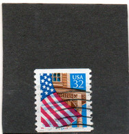 ETATS-UNIS       32 C   Roulette  Encre Rouge    1995    Y&T : 2338  N° 45444  Oblitéré - Roulettes