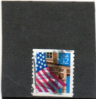 ETATS-UNIS       32 C   Roulette  Encre Rouge    1995    Y&T : 2338  N° 34333    Oblitéré - Roulettes