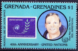 Grenada Grenadines 1985 MNH, Neil Armstrong, Space - North  America