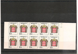 MONACO ANNÉE 1987 CARNET N°1** - Libretti