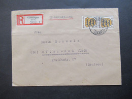Französische Zone 1946 Allg. Ausgabe Nr.3 (17) MeF Einschreiben Fernbrief Völklingen (Saar) Saarland Nach Offenbach - Andere & Zonder Classificatie