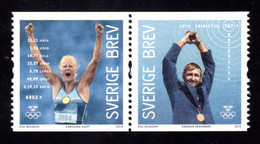 SUEDE 2012 - Yvert 2864/2863 - NEUFS** MNH - Facit 2899/2898 - Sportifs Suédois Médaillés Aux J.O. - Nuovi