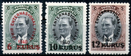 Turkey,1940,Ataturk,Mi#1083/1085,SG 1259/1261,error Shown On Scan,MNH * *,as Scan - Ongebruikt