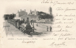 Loches * Vue Prise De La Gare * Le Train * Locomotive * Ligne Chemin De Fer - Loches