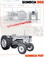 92- PUTEAUX- PROSPECTUS PUBLICITE SOMECA FIAT-TRACTEUR SOMECA  900-  116 RUE DE VERDUN- AGRICULTURE - Landbouw