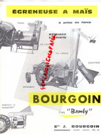 85- CHANTONNAY-PROSPECTUS PUBLICITE BOURGOIN TRACTEUR TYPE BAMBY EGRENEUSE A MAIS-AGRICULTURE VENDEE - Landbouw