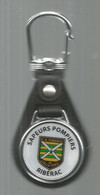 Porte Clés , Clefs, MILITARIA,  SAPEURS POMPIERS ,  RIBERAC , 2 Scans , Frais Fr 2.75 E - Key-rings