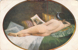 Art - Nus - Tableaux - L Beauferey - Le Repos - Carte Postale Ancienne - Malerei & Gemälde