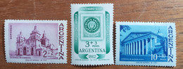 ARGENTINA - AÑO 1961 - Serie 3 Sellos Pro Exposición Filatélica Internacional "Argentina'62" - Ongebruikt