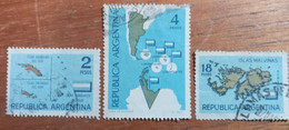 ARGENTINA - AÑO 1964 - 60º Aniversario Soberanía Argentina Sobre Las Islas Malvinas, Islas Orcadas Del Sur Y Antartida - Gebraucht