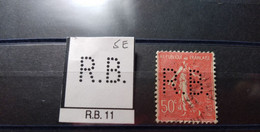 FRANCE R.B. 11 TIMBRE RB 11  INDICE 4 SUR 199  PERFORE PERFORES PERFIN PERFINS PERFO PERFORATION PERFORIERT - Used Stamps