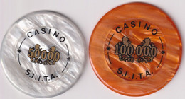 ITALY , CASINO S.I.I.T.A. , 50 000 & 100 000 LIRE - Casino