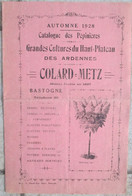 GRANDE BROCHURE / CATALOGUE 1928 - BASTOGNE - CATALOGUE DES PEPINIERES AVEC PRIX - ARBRES FRUITIERS ETC - 8 Pages - Publicités