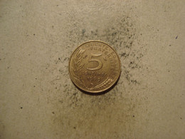 MONNAIE FRANCE 5 CENTIMES 1969 MARIANNE - 5 Centimes