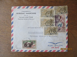 ETABLISSEMENTS PEYRISSAC-MAURITANIE REPUBLIQUE ISLAMIQUE DE MAURITANIE ENVELOPPE 6 TIMBRES CACHET 12-6 1964 NOUAKCHOTT K - Mauritanie (1960-...)