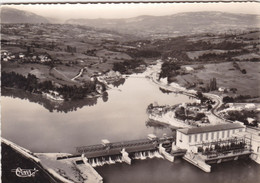 01. SEYSSEL. CPA. VUE AERIENNE. LE BARRAGE. ANNEES 50 - Seyssel