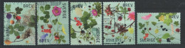 Suède 2014 N°2986/2990 Oblitérés Fleurs Et Baies - Oblitérés