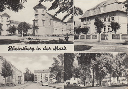 D-16831 Rheinsberg - Alte Ansichten - Oberschule - Am Markt - Sanatorium - 2x Nice Stamps - Rheinsberg